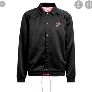DOLLA EP JACKET ADIDAS BASKETBALL JACKETS  MAN HOMBRE BLACK /ROSE